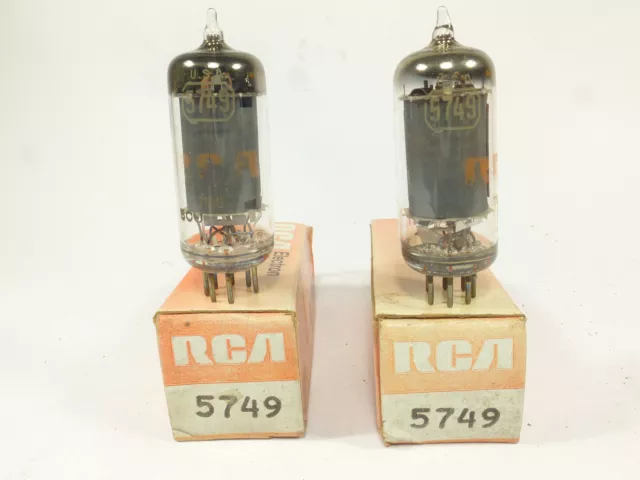 one pair 5749 RCA NOS & NIB preamplifier audio vintage tube