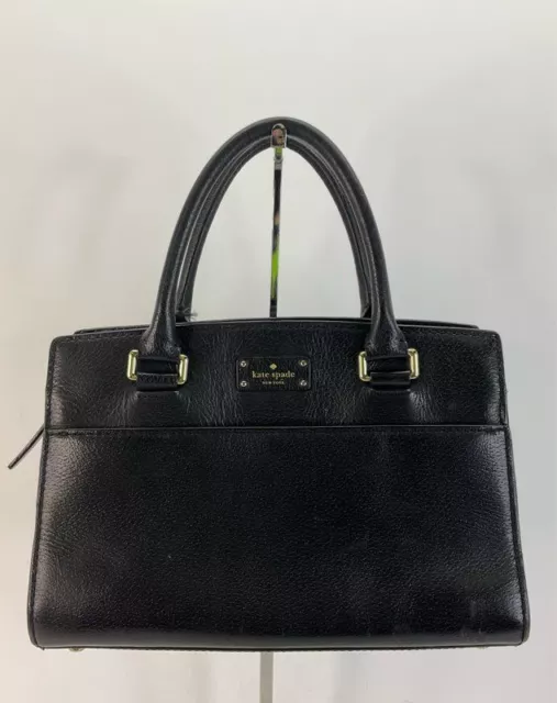 Kate Spade Black Leather Zip Handbag