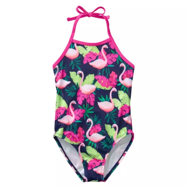 NWT Gymboree Girls Flamingo Swimsuit 1 pc Sz 5/6 7/8 10/12 UPF 50+