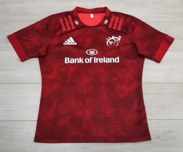 Munster Rugby European Shirt 2020/2021 - Adidas XL Extra Large Jersey Top - D5G