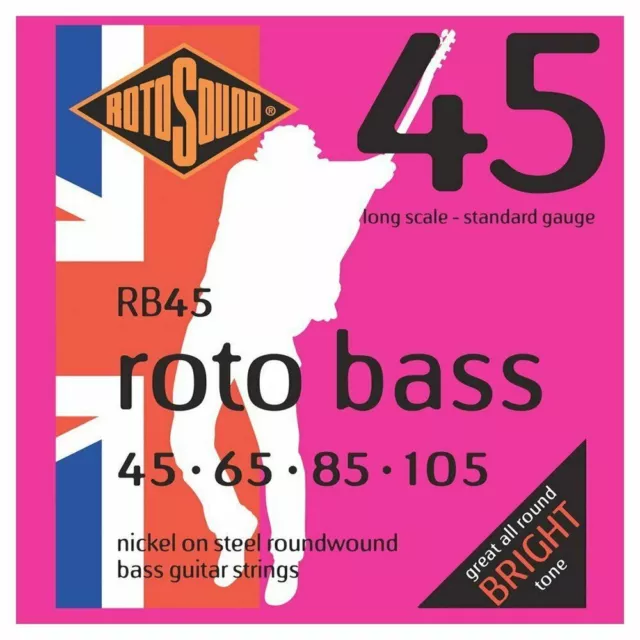 Rotosound RB45 Roto Bass nickel wound Strings 45-105