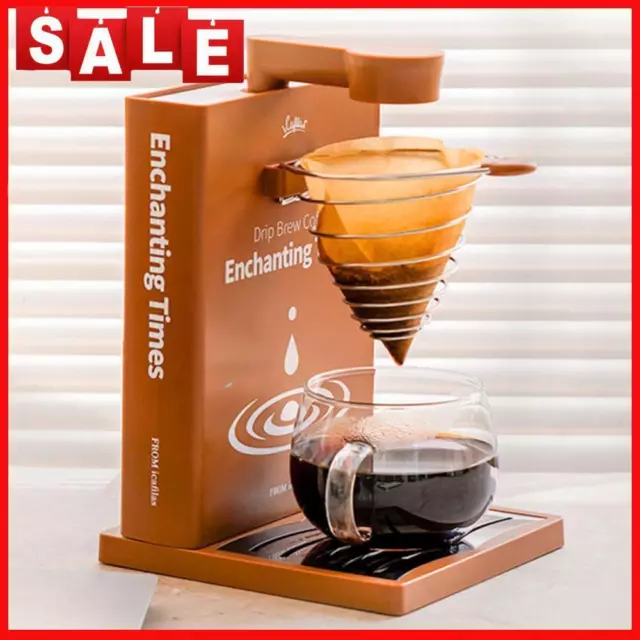 Electric Espresso Machine with Filter Paper Detachable for Home Office Library