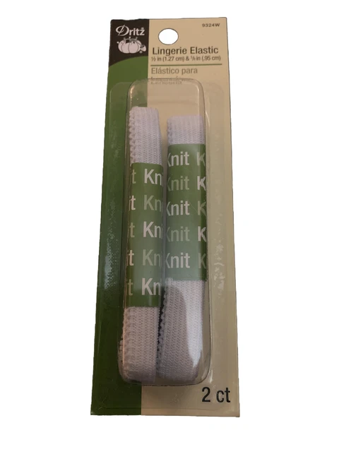 Dritz ~ (9324W) - Lencería elástica - blanco, 2 quilates
