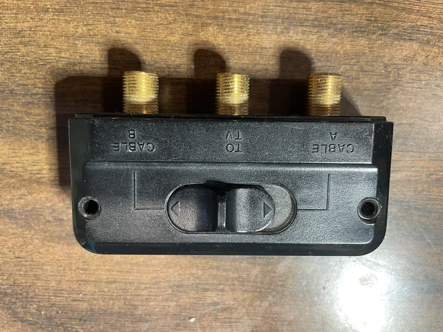Antenna/Cable/Game A/B Switch Coaxial 2 Way Slide Switch 75 Ohm Coax Inputs Antenna/Cable/Game A/B Switch Coaxial 2 Way Slide Switch 75 Ohm Coax Inputs