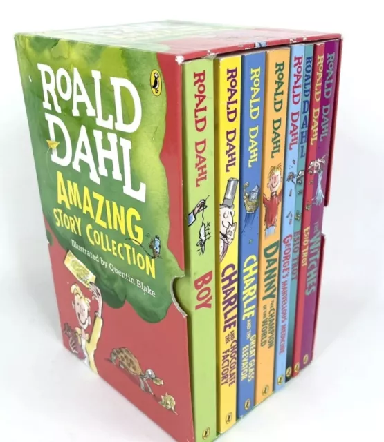 Roald Dahl Amazing Story Collection Box Set 8 Books New