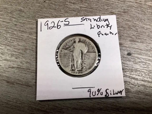 1926 S Standing Liberty Silver Quarter from the San Francisco Mint-110623-0041