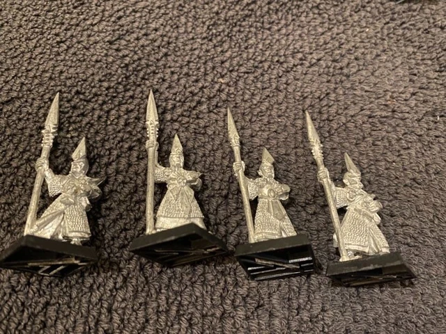 Dark Elf Spearmen (Warhammer) 4th/5th Edition Citadel/Marauder OOP 2 (4 pieces).
