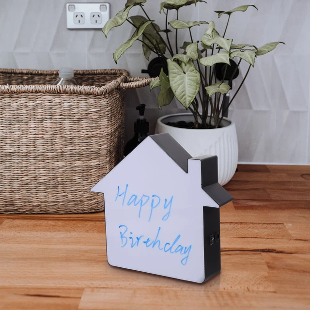 DRY ERASE BOARD Light up Handwritten Message Box Leaving Messages
