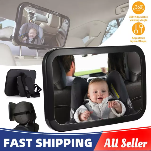 Car Baby Seat Inside Mirror View Back Safety Rear Facing Care Child Infant Free