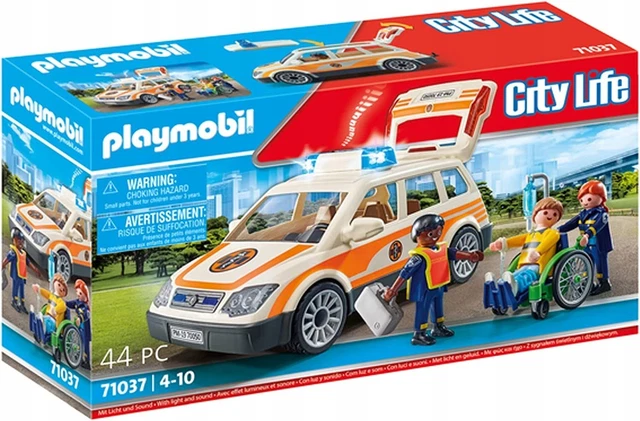 Generisch Jouet ambulance avec lumières sirènes, portes et toit ouvert, mouvement d'embrayage, ambulance, grande échelle 1:16 cm, 26 premiers secours avec sons lumineux, porte-bébé extensible pour Generisch Jouet ambulance avec lumières sirènes, portes et toit ouvert, mouvement d'embrayage, ambulance, grande échelle 1:16 cm, 26 premiers secours avec sons lumineux, porte-bébé extensible pour