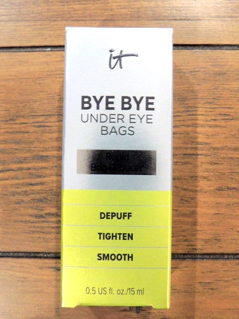 Bolsas debajo de los ojos IT Cosmetics Bye Bye Bolsa reductora rápida .5 fl oz nuevas en caja selladas