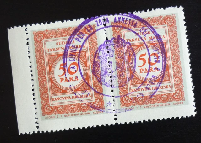 Fiume Croatia Italy Yugoslavia Overprinted Revenue Stamps US 2