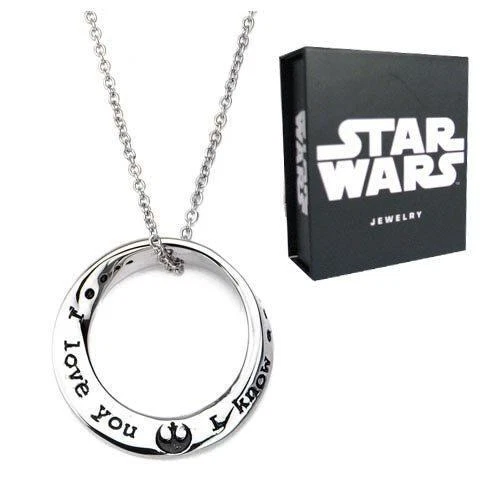 Star Wars I Love You I Know Mobius Necklace by SalesOne Studios Star Wars I Love You I Know Mobius Necklace by SalesOne Studios