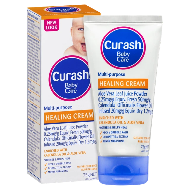 CURASH BABY MULTI PURPOSE Healing Cream 75g Soothes Rash Eczema