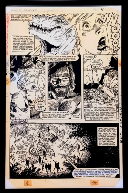 Marvel Fanfare #2 pg. 4 by Michael Golden 11x17 FRAMED Original Art Poster Comic