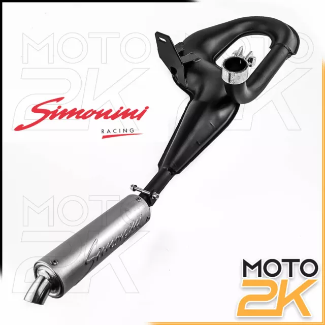 Marmitta Simonini Vespa Px 125 150 Nera Silenziatore Alluminio 40301