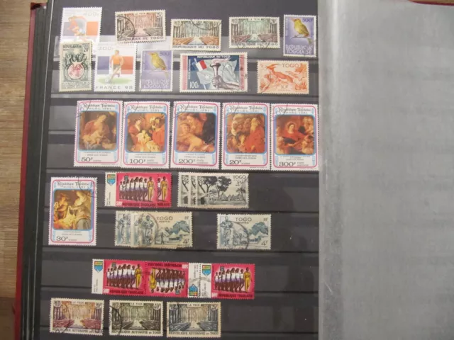 Timbres / Stamps REPUBLIQUE DU TOGO lot de diverses années, oblitérés / used