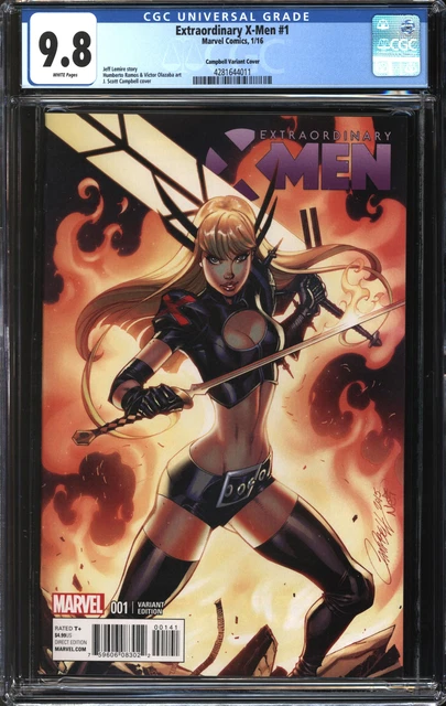 Extraordinary X-Men (2016) #1 J. Scott Campbell Variant CGC 9.8 NM/MT