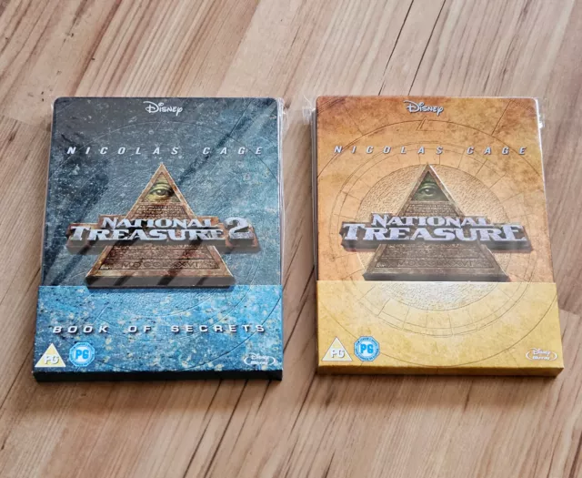 Selten! Zavvi National Treasure 1+2 Steelbook mit deutscher DVD und Blu Ray !!!