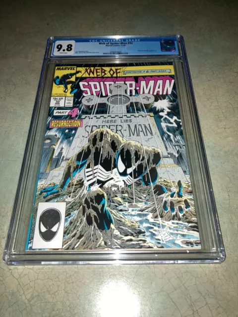 Web of Spider-Man #32 - Vol 1! Kraven's Last Hunt! CGC 9.8!