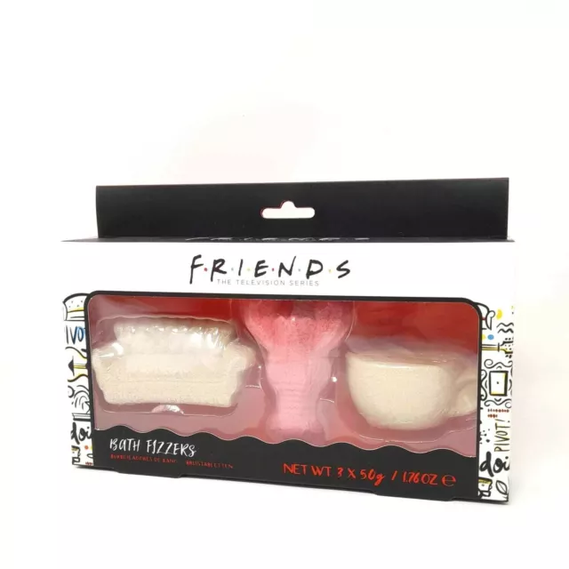 Friends The TV Series Bath Fizzers Bombs Tropical Caramel Toffee Gift Set NEW