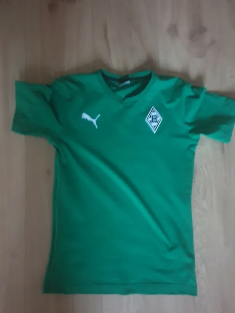 Herren T-Shirt Puma Borussia Mönchengladbach Grün S wie Neu