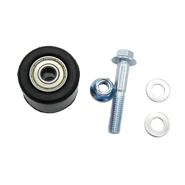 KIMISS Tendicatena a rulli catena, guida tendicatena a catena 10mm Guida ruota Pit Dirt Mini Bike Moto Atv(Rosso