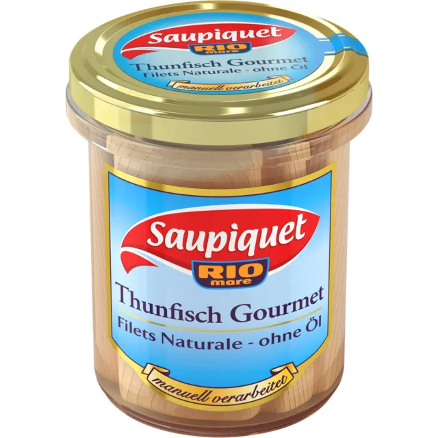 Saupiquet Thunfisch Gourmet Filets Naturale ohne Oel Dose 180g