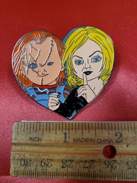 Chucky & Tiffany in Love - Good Guy Doll  Metal Enamel Pin
