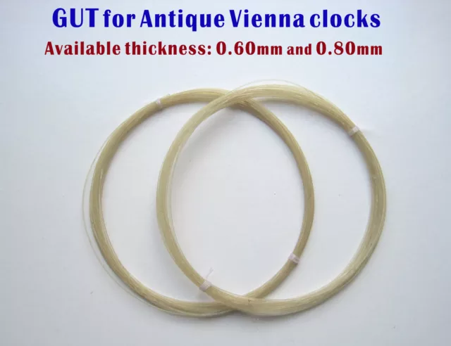 Vienna Clock Gut Cat-Gut Line,Traditional natural, choice of thickness & length