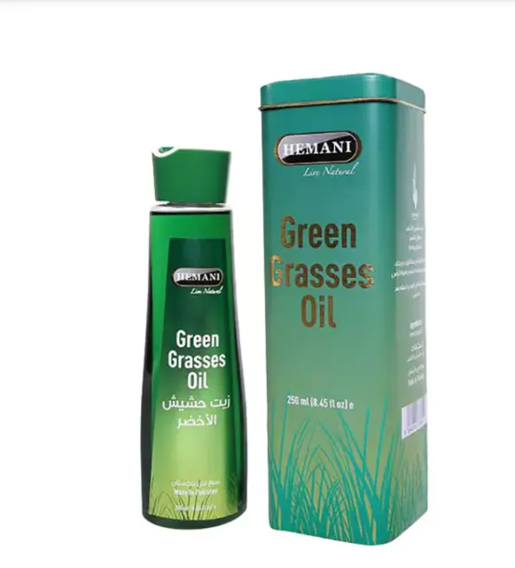 Aceite de hierba verde para cabello brillante y saludable 250 ml