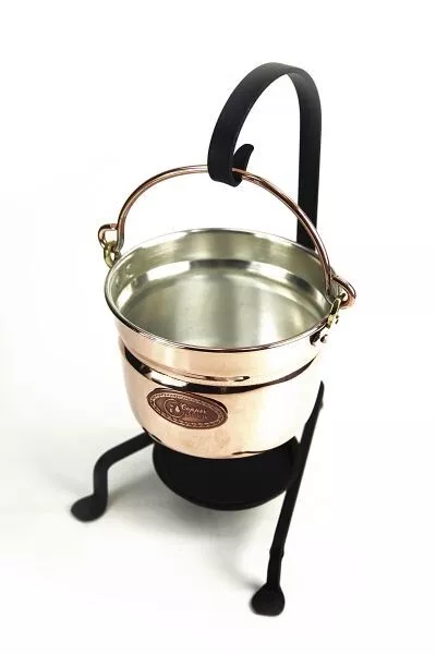 CopperGarden® 600ml Hängetopf aus Kupfer | Fondue & Servieren | Kupfertopf