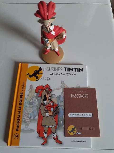 Figurine Tintin N°74 - Rackham Le Rouge - Hergé - Collection Officielle