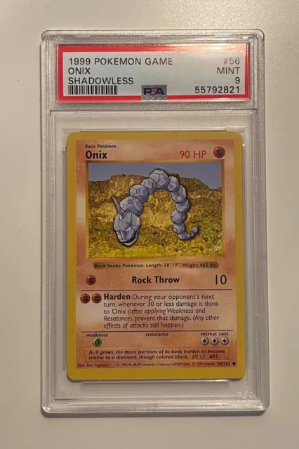 Pokémon n° 92/130 - ONIX niveau 22 - PV90