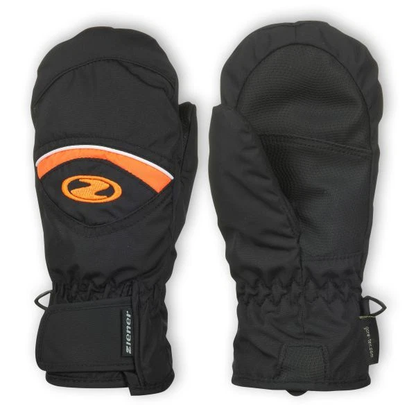 Ziener Goretex Junior Ski Mittens LISBO GTX 4.5 M Black Orange Schwarz Kids 7 8