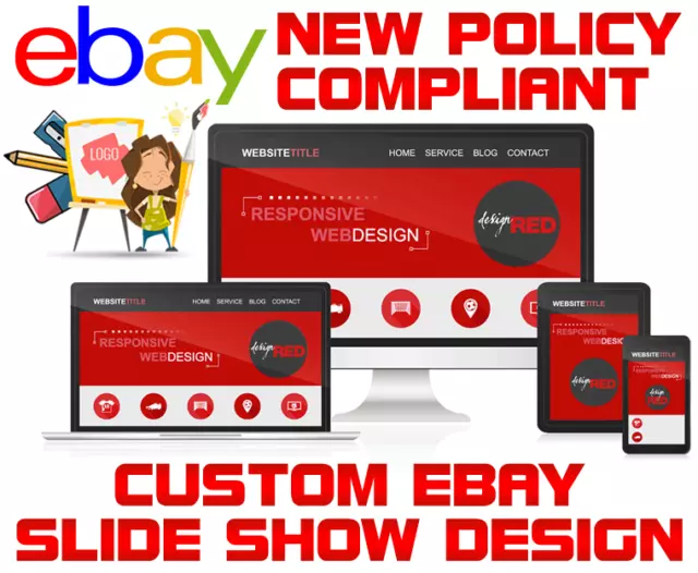 eBay Store Design / eBay Auction Listing Template / HTML / CSS SLIDE SHOW DESIGN