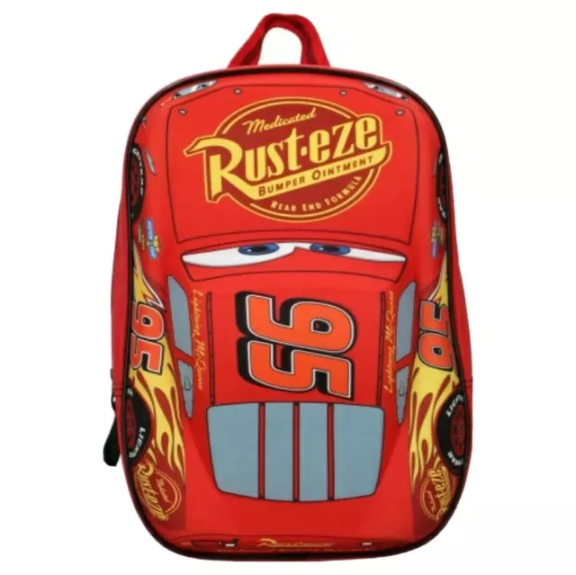 Cars Disney Lightning Mcqueen Cars 3D Backpack Boys Rucksack Car Kids Backpack