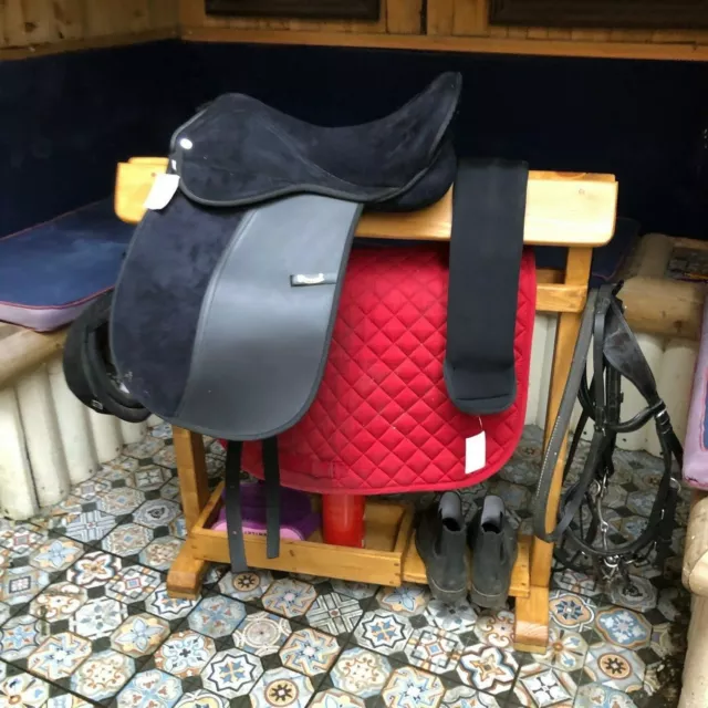 Wooden Saddle stand rack Handmade multi uses blanket drying rails,hooks,storage 2