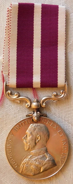 Service Ribbon Ww1 WW1 WORLD WAR One Meritorious Service Medal Army Gymnastic Staff Regt ...