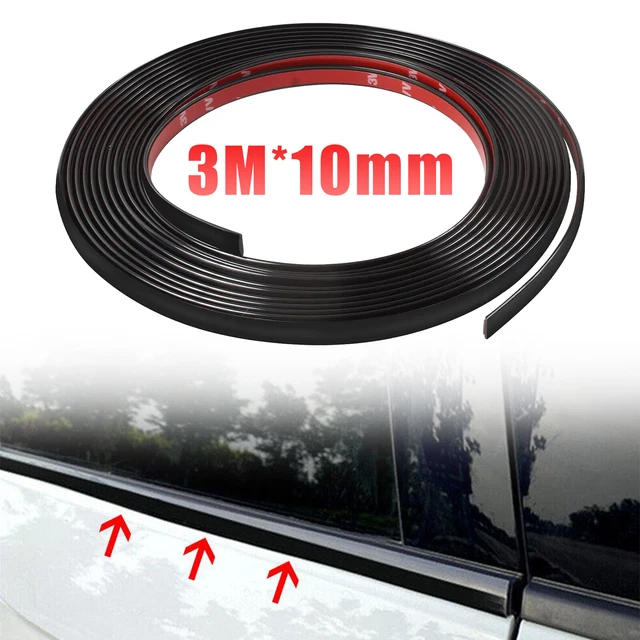 Car Side Door Black Strip Bumper Protector Trim Tape Sticker Accessories+