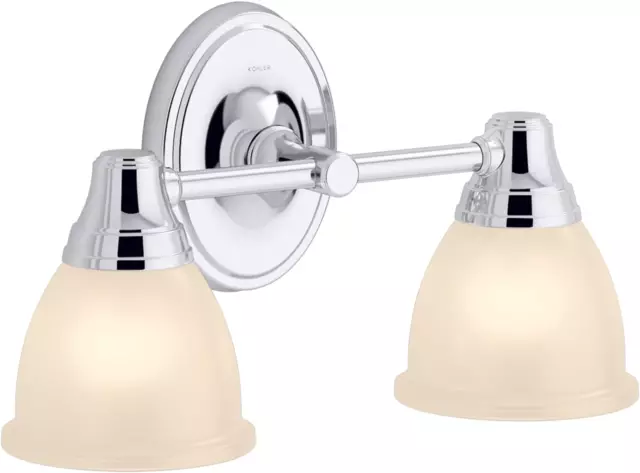 11366-CPL Forté Bathroom Vanity Fixture, Double Wall Sconce Lighting, Position F 3