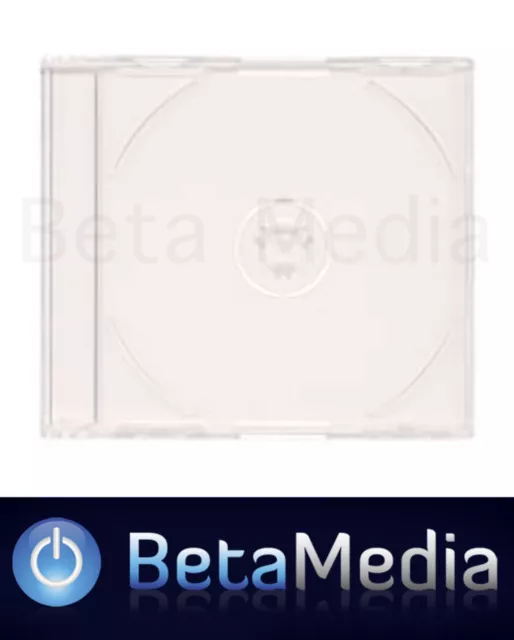 25 x Jewel CD Cases with Clear Tray Single Disc - Australian Standard Size case