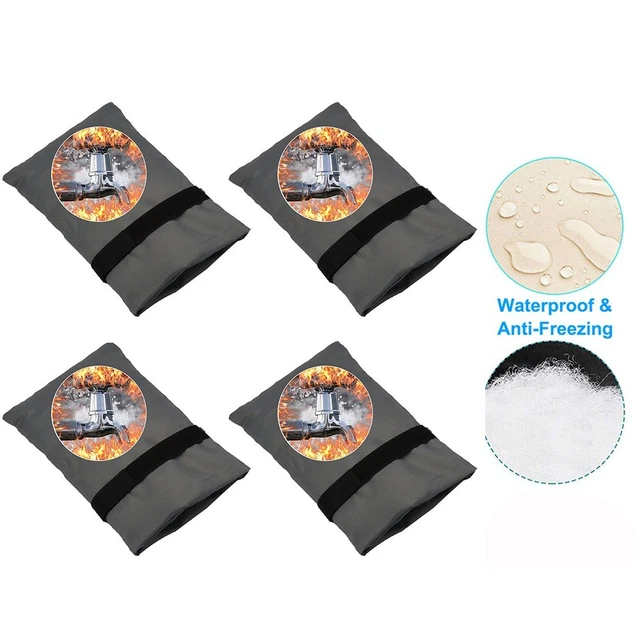 Lot De 2 Housses Isolantes Pour Robinet Extérieur - Anti-gel, Imperméables - 22x18 Cm, Pour L'hiver