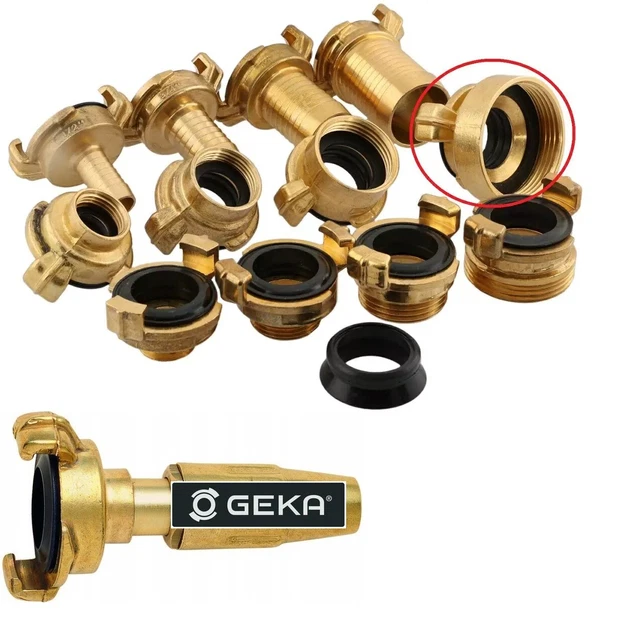 BRASS GEKA TYPE Hose Quick Connect Adapter Claw Fitting Pipe Splitters