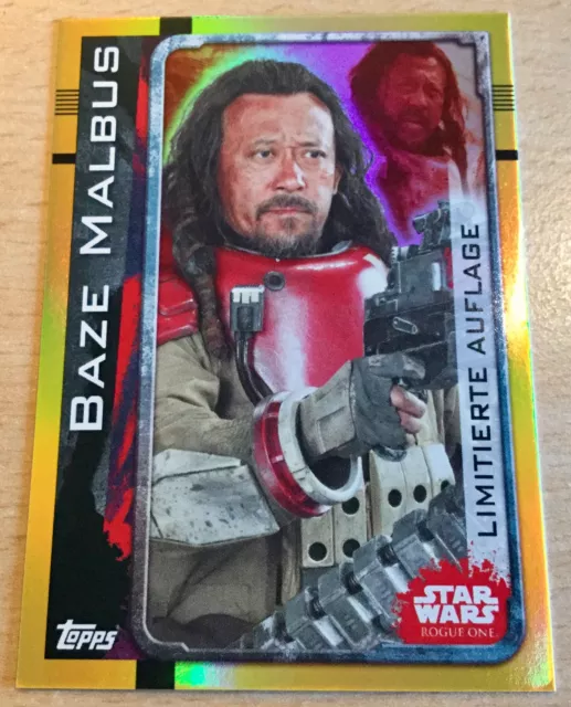 Topps Star Wars ROGUE ONE Limitierte Auflage LESB Baze Malbus