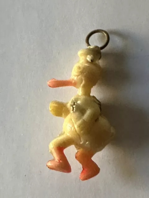 Vintage Cracker Jack Prize 1940s Celluloid Disney Donald Duck Japan Charm