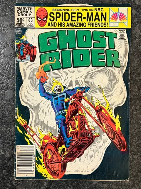 Ghost Rider, Vol. 1 #63 Newsstand (Dec-81, Marvel Comics)