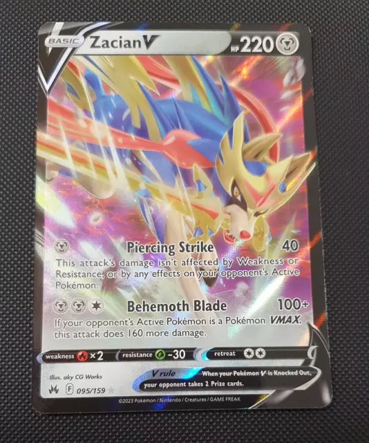Pokémon TCG Crown Zenith Shiny Zacian V SWSH292 Full Art Promo - Pack  Fresh!!