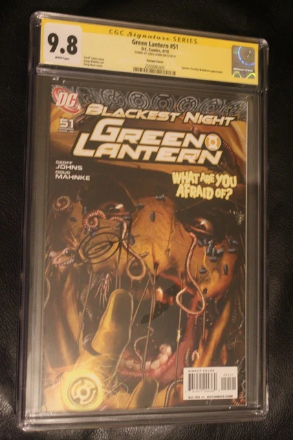 Green Lantern #51 CGC 9.8 1:25 Signed Greg Horn Scarecrow Variant DC Comics 2010