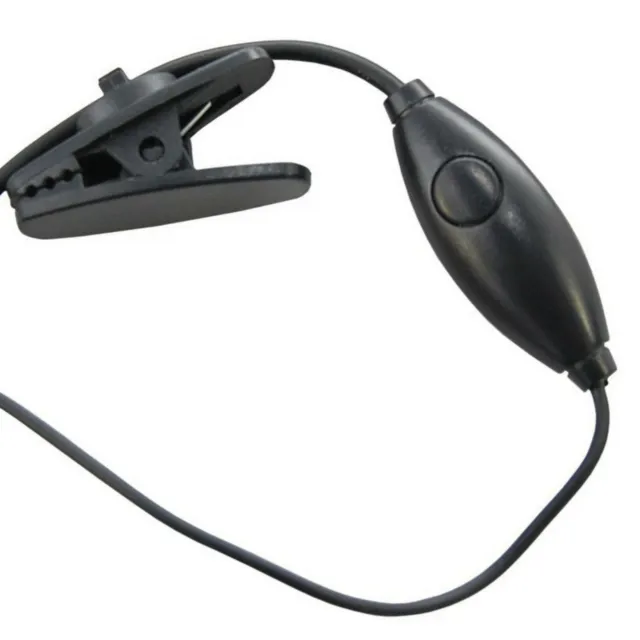 HQRP Set: 2x 2Pin External Ear Loop Hands Free for Motorola Series Radio Devices 3
